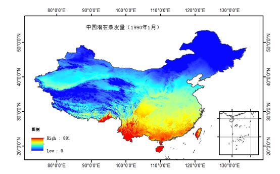 中国1km分辨率逐月潜在蒸散发数据集（1975-2024）：Hargreaves公式50年600期蒸散发栅格完整技术说明